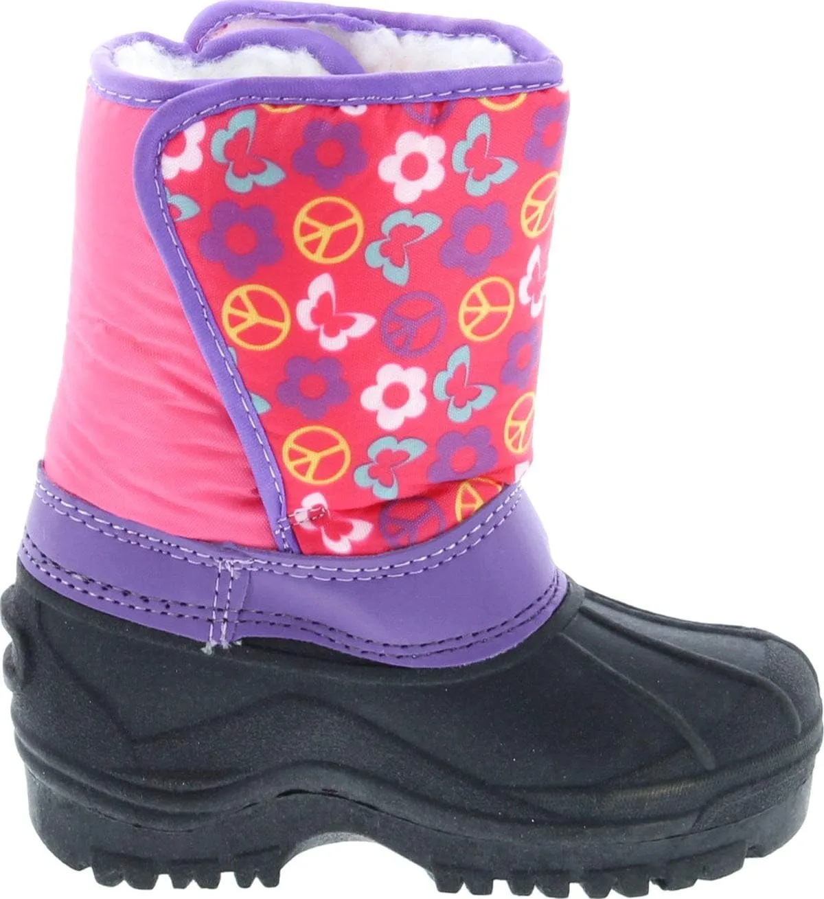 Kids Easy Slip On Waterproof Warm Winter Boots