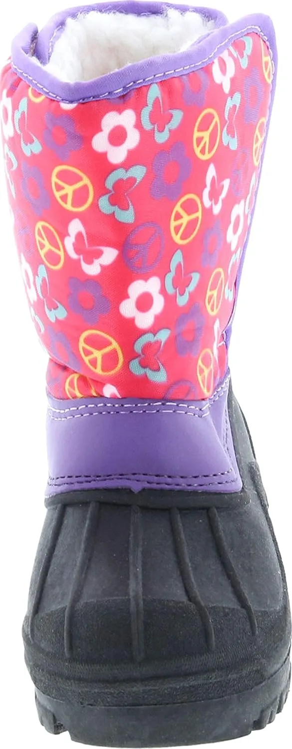 Kids Easy Slip On Waterproof Warm Winter Boots