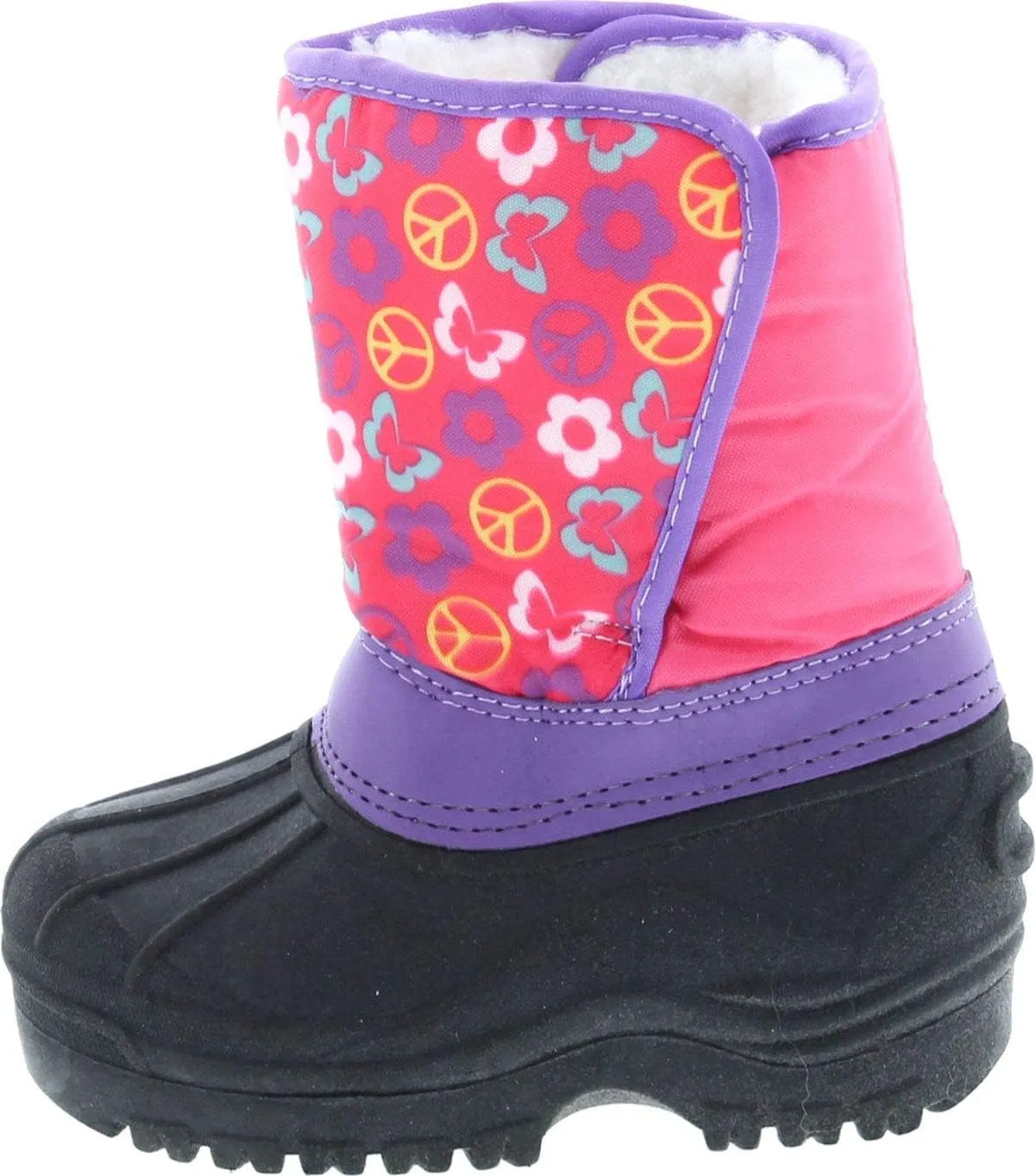 Kids Easy Slip On Waterproof Warm Winter Boots