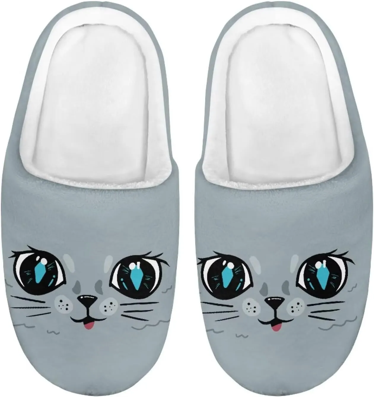 Kids Fuzzy Warm House Slippers for Girls Non Slip Rubber Sole Home Slippers for Toddlers Size 9-15