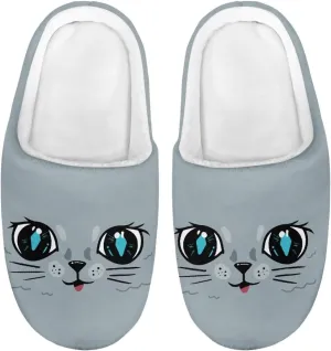 Kids Fuzzy Warm House Slippers for Girls Non Slip Rubber Sole Home Slippers for Toddlers Size 9-15