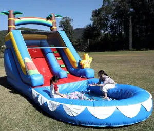 Kids Inflatable Water Slides for Adults, Commercial PVC Water Bounce House with Slide, 1100W Blower/Large Water Pool, Blow Up Waterslide Backyard Outdoor(21x9x12ft)(L*W*H)