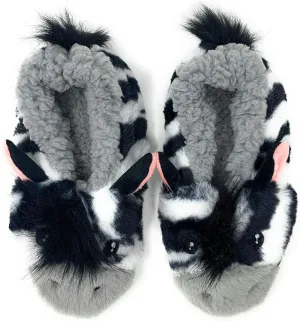 Kids Novelty Cute Plush Animal Slippers, Funny Fluffy Non-Slip House Shoes for Girls & Boys, Size 1-4