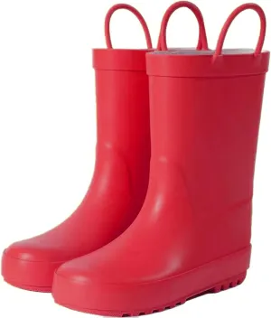 Kids Rain Boots - Toddler Waterproof Rubber Kids Rain Boots for Girls and Boys with Fun Patterns and Easy-On Handles