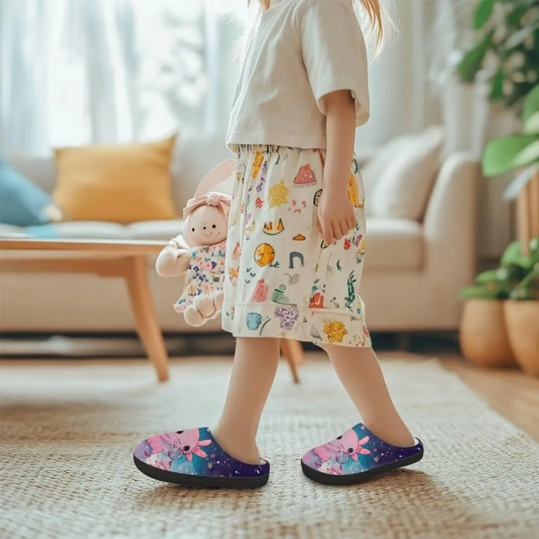 Kids Slippers Girls Winter Soft Fuzzy House Shoes Home Bedroom Slippers Warm Slip On