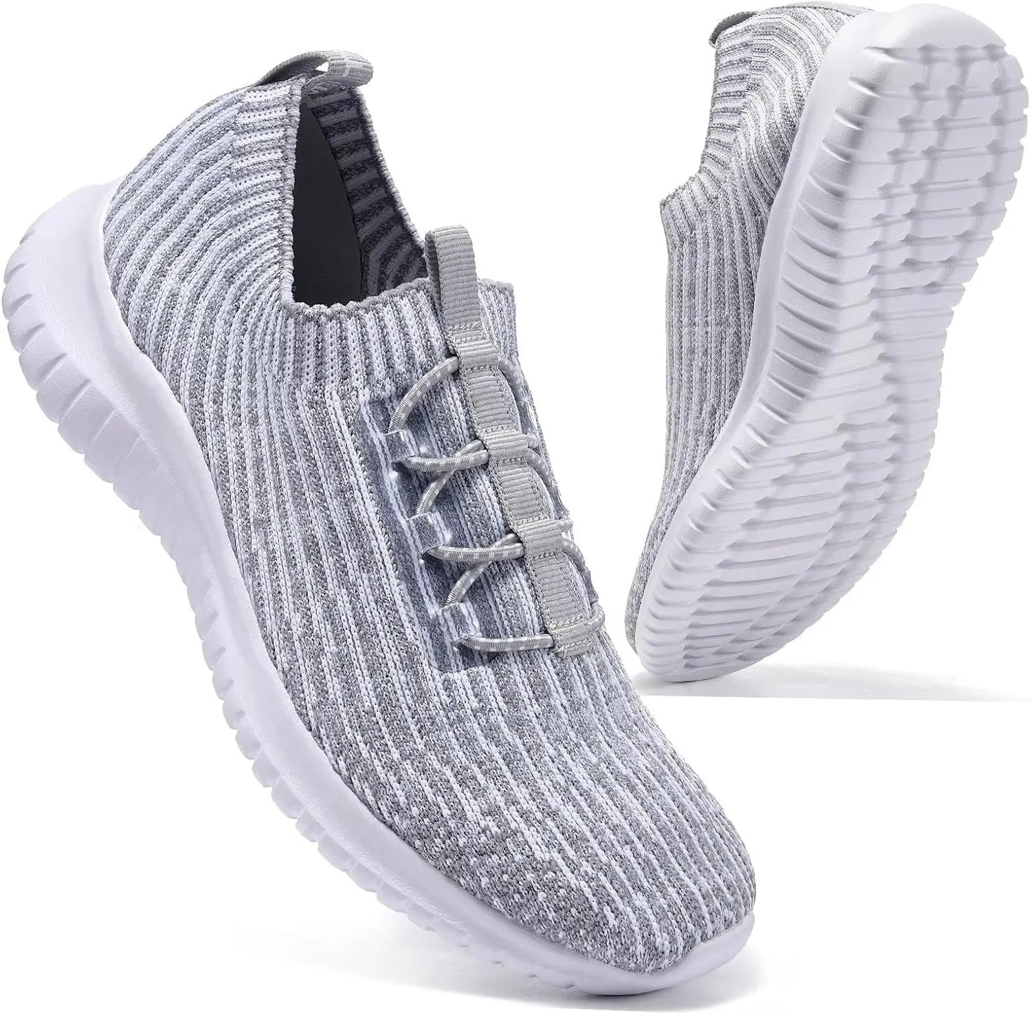 konhill Women's Comfortable Walking Shoes - Tennis Athletic Casual Slip on Sneakers