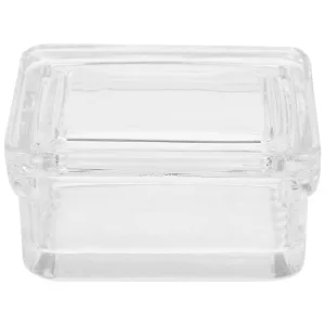 Laboratory Glass Staining Jar Transparent Staining Tank for Microscope Slides Reusable Practical Design with Lid Safe and Convenient Staining Holder
