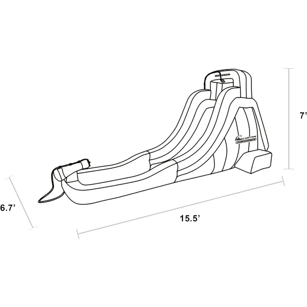 Large Inflatable Water Slide with Cannon & Climbing Wall