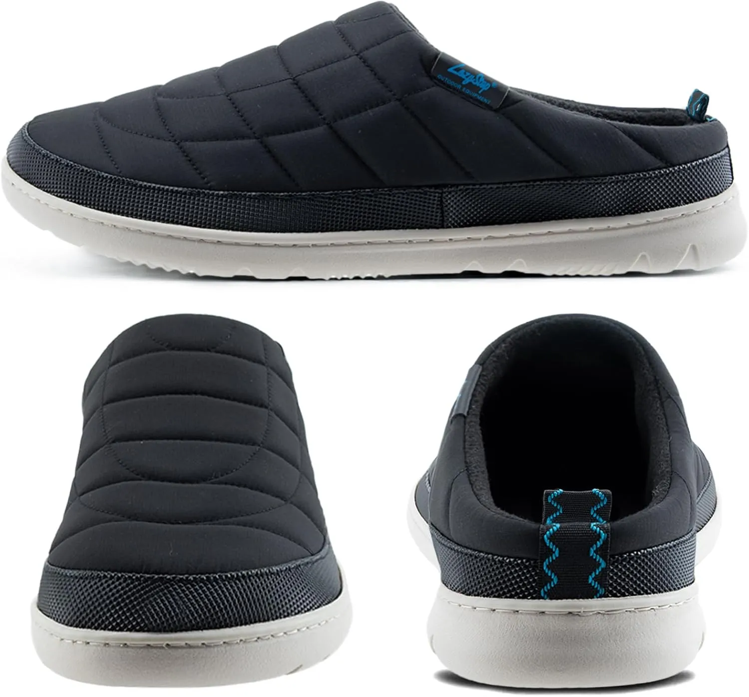 LazyStep Men's Slip on Slippers Indoor Outdoor House Shoes Memory Foam Clogs for Men