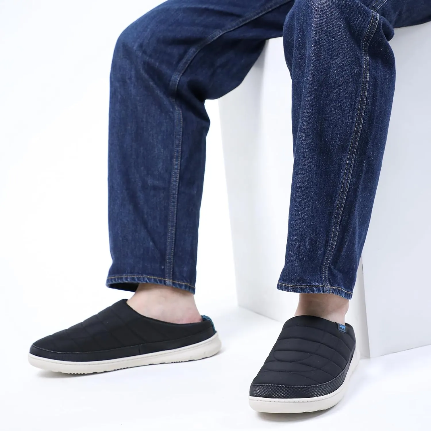 LazyStep Men's Slip on Slippers Indoor Outdoor House Shoes Memory Foam Clogs for Men
