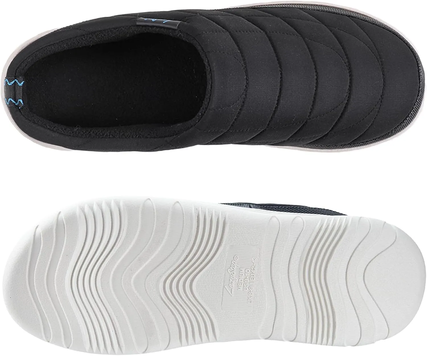 LazyStep Men's Slip on Slippers Indoor Outdoor House Shoes Memory Foam Clogs for Men