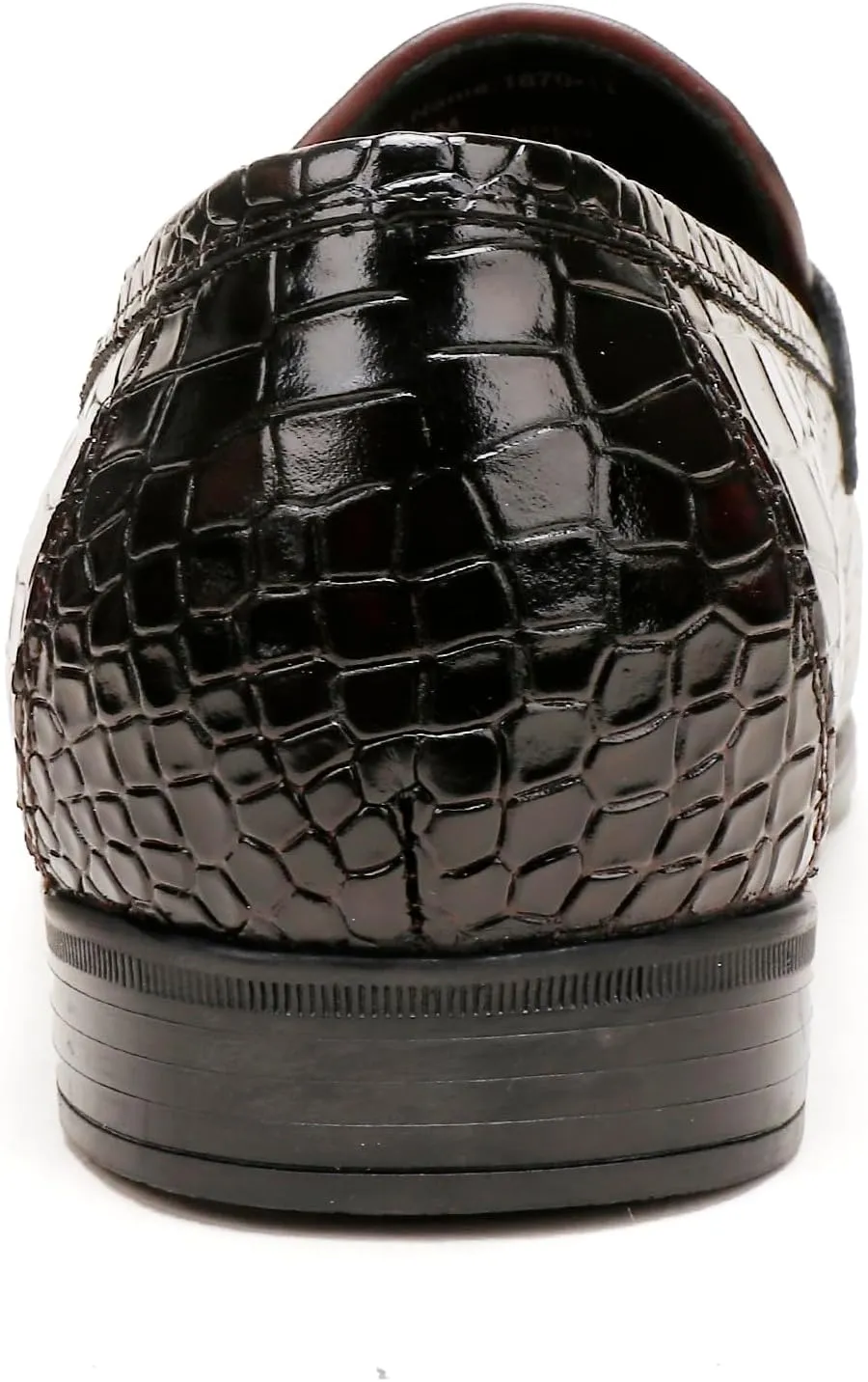 Leather Loafers Shoes for Mens, Crocodile Printed Slip On Dress Loafers Casual Leather Dress Shoes for Mens Business Weddings Party Shoes