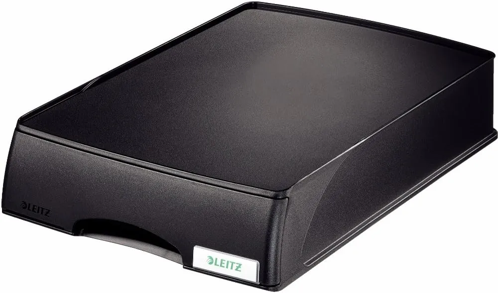 Leitz A4 Letter Tray Drawer Unit, Black, Plus Range, 52100095