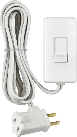 Leviton Table Top Plug in Lamp Dimmer for Dimmable LED, Halogen and Incandescent Bulbs, TBL03-10W, White