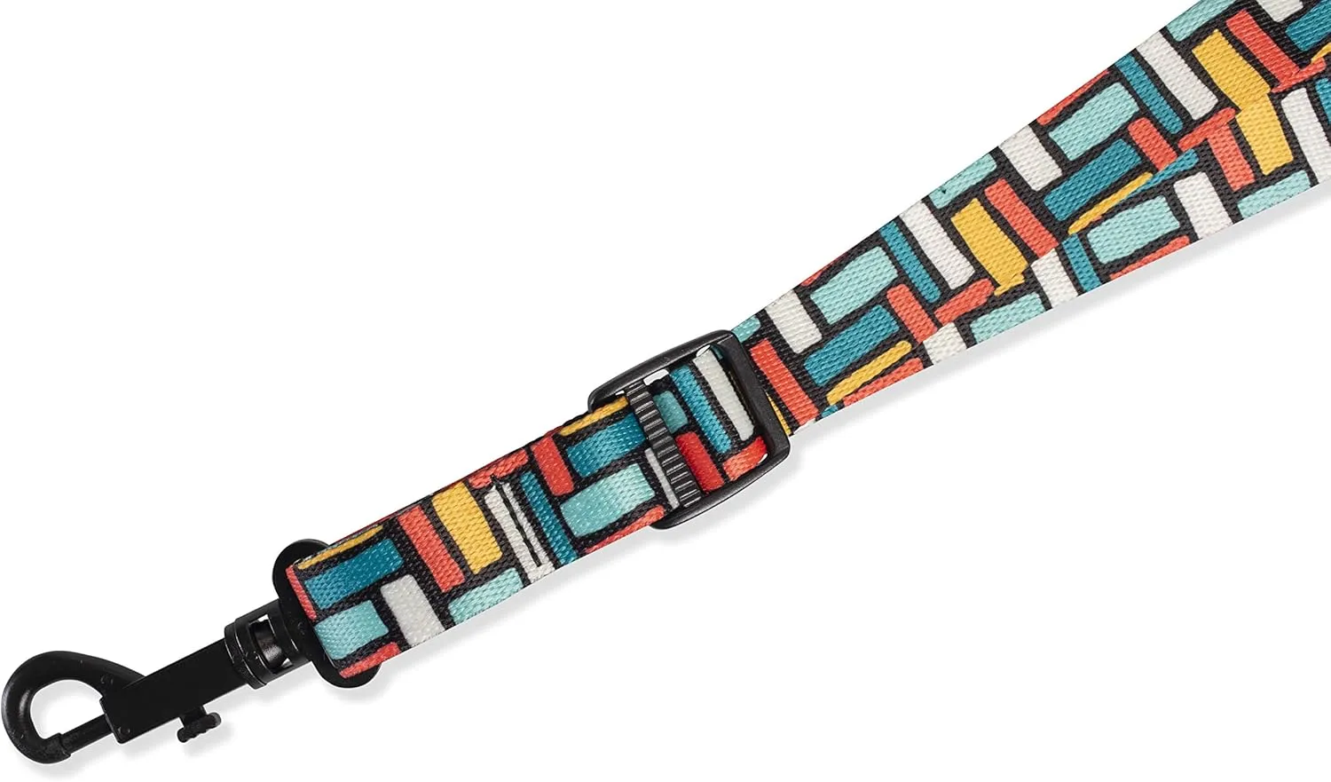 Levy's Leathers 2.25" Printed Saxophone Strap with Neoprene Comfort Neck Pad and Plastic Easy-Slide Adjustment Medallion and Cord; Beale Street Square Pattern (MP27-002)