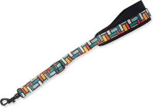 Levy's Leathers 2.25" Printed Saxophone Strap with Neoprene Comfort Neck Pad and Plastic Easy-Slide Adjustment Medallion and Cord; Beale Street Square Pattern (MP27-002)