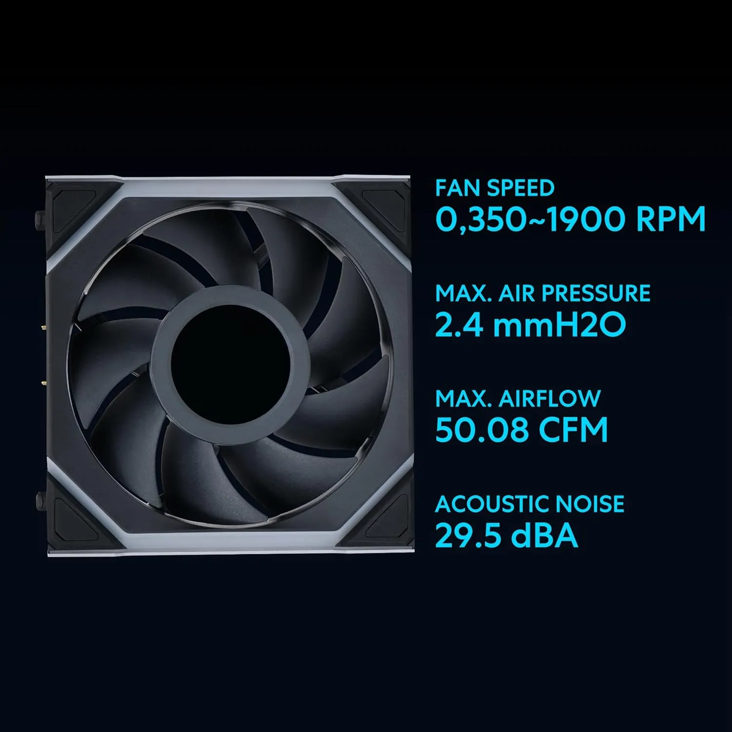 Lian Li UNI Fan SL - LCD Wireless 120 - ARGB PC Case Fan - 1.6" LCD Display - 2.4 GHz Wireless Signal for RGB & Fans Control - L-Wireless Controller Not Included & Required - Black (12SLLCD1W1B)