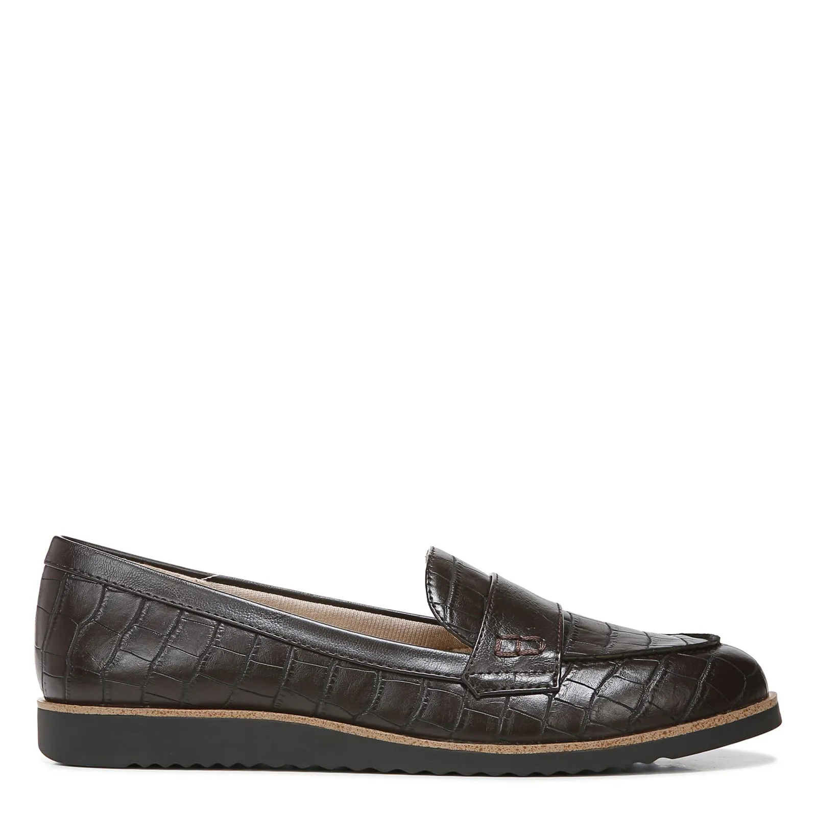 LifeStride Women's, Zee Loafer Brown Croc 7 W