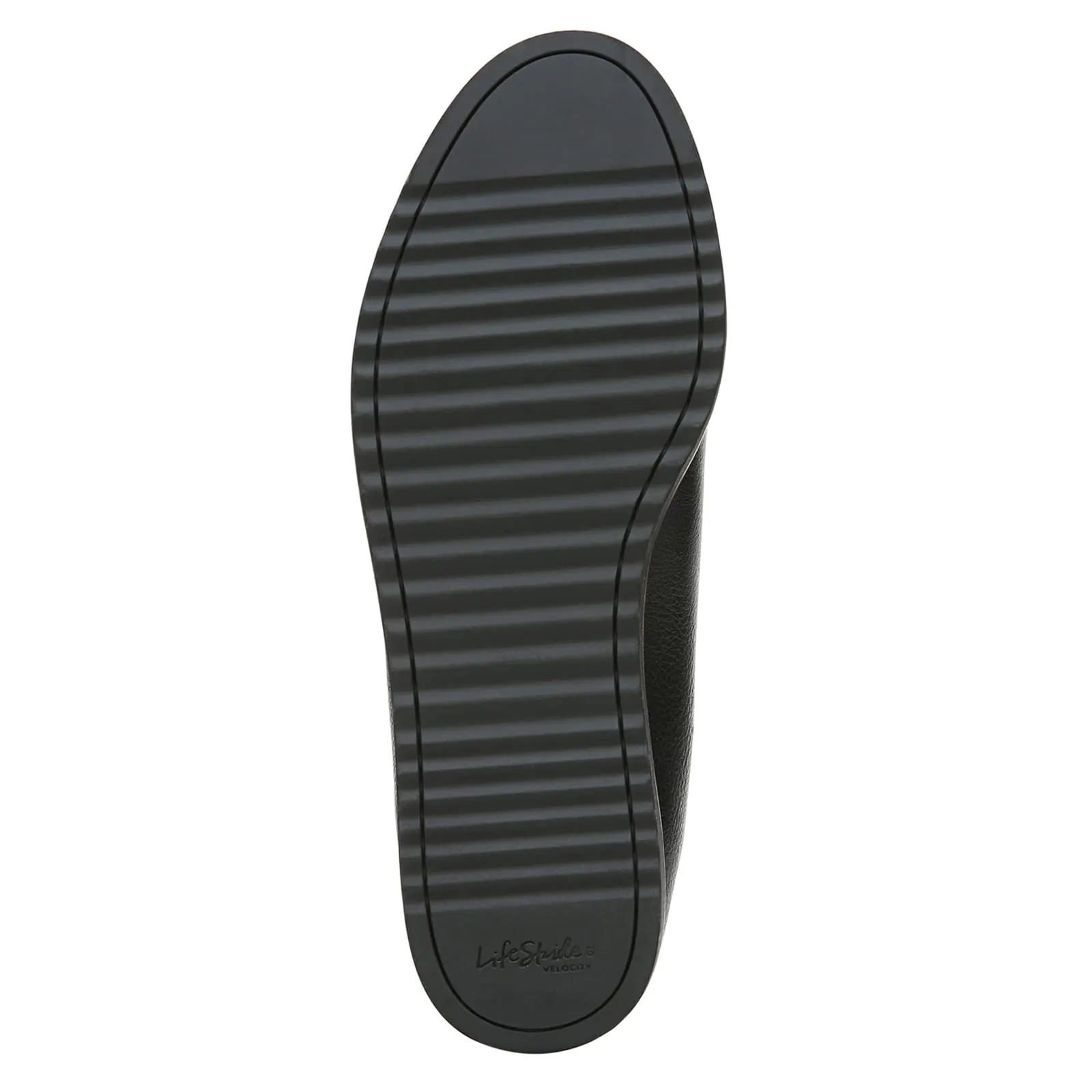 LifeStride Womens Zendaya Loafer, Black, 7.5 US