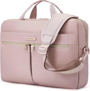 LIGHT FLIGHT 15.6/17.3 Inch Laptop Bag, Briefcase for Women, Large Laptop Case Computer Bag Office Travel Business, Nylon