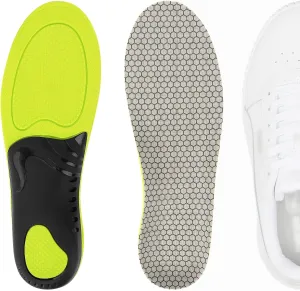 Linkidea 2 Pairs Arch Support Shoe Insoles Compatible with Puma Club 5v5, Carina V2.0, Tazon 6, Replacement Shoe Inserts, Shock Absorption Cushion (US Men 10.5-11/Women 12-12.5)