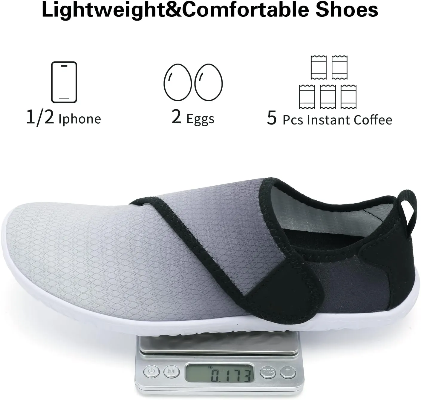 Lisdwde Women Men Water Shoes Quick Dry Breathable Aqua Sock Shoe for Summer Pool Swimming Beach Diving Walking