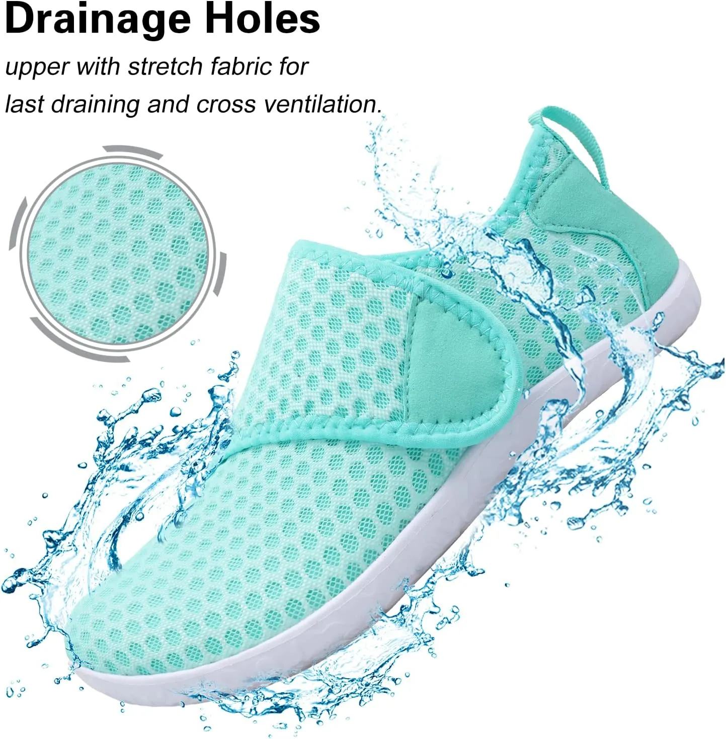 Lisdwde Women Men Water Shoes Quick Dry Breathable Aqua Sock Shoe for Summer Pool Swimming Beach Diving Walking