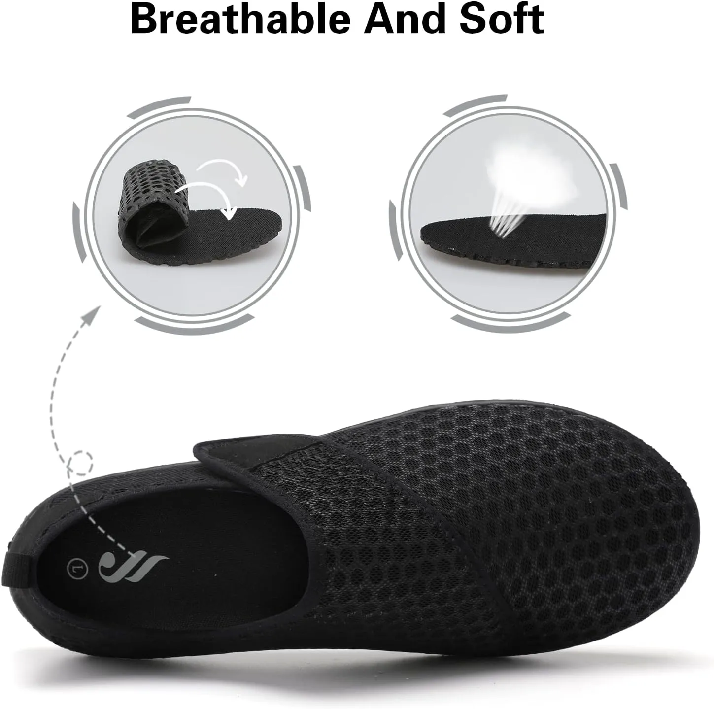 Lisdwde Women Men Water Shoes Quick Dry Breathable Aqua Sock Shoe for Summer Pool Swimming Beach Diving Walking
