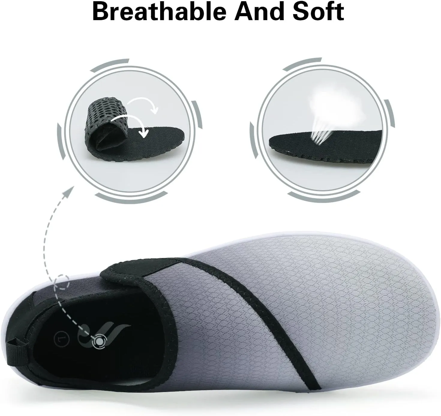 Lisdwde Women Men Water Shoes Quick Dry Breathable Aqua Sock Shoe for Summer Pool Swimming Beach Diving Walking