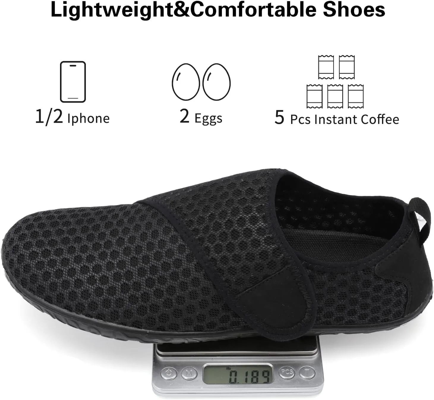 Lisdwde Women Men Water Shoes Quick Dry Breathable Aqua Sock Shoe for Summer Pool Swimming Beach Diving Walking