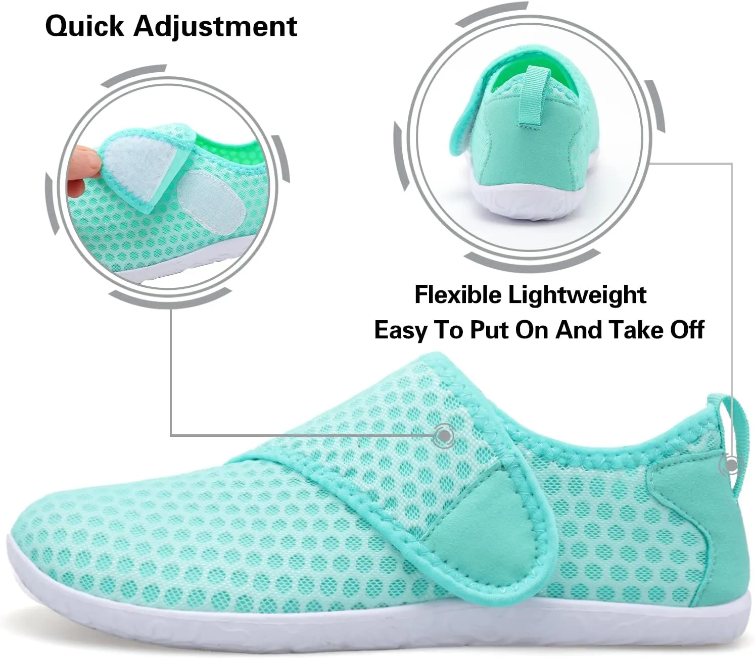 Lisdwde Women Men Water Shoes Quick Dry Breathable Aqua Sock Shoe for Summer Pool Swimming Beach Diving Walking