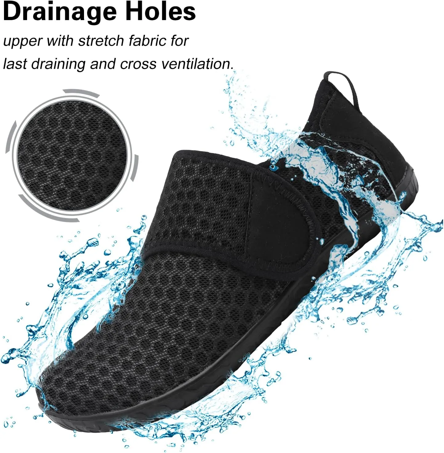 Lisdwde Women Men Water Shoes Quick Dry Breathable Aqua Sock Shoe for Summer Pool Swimming Beach Diving Walking
