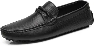 Loafers for Men Cowhide Stitching Details Round Toe Penny Loafer Perforated Option Flexible Lightweight Slip Resistant Walking Slip-ons