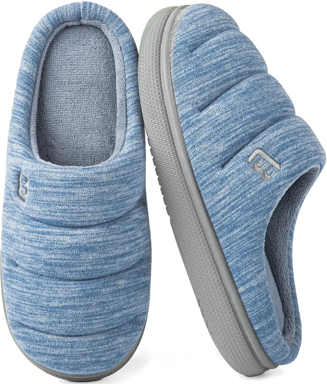 LongBay Women's House Slippers Ultra-Soft Memory Foam Bedroom Shoes Slip On Clogs for Indoor Outdoor
