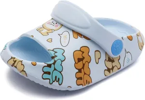 LONSOEN Kids Summer Clogs Boys Girls Slide Sandals Adjustable Toddler Indoor Outdoor Slippers Children Beach Pool Shoes