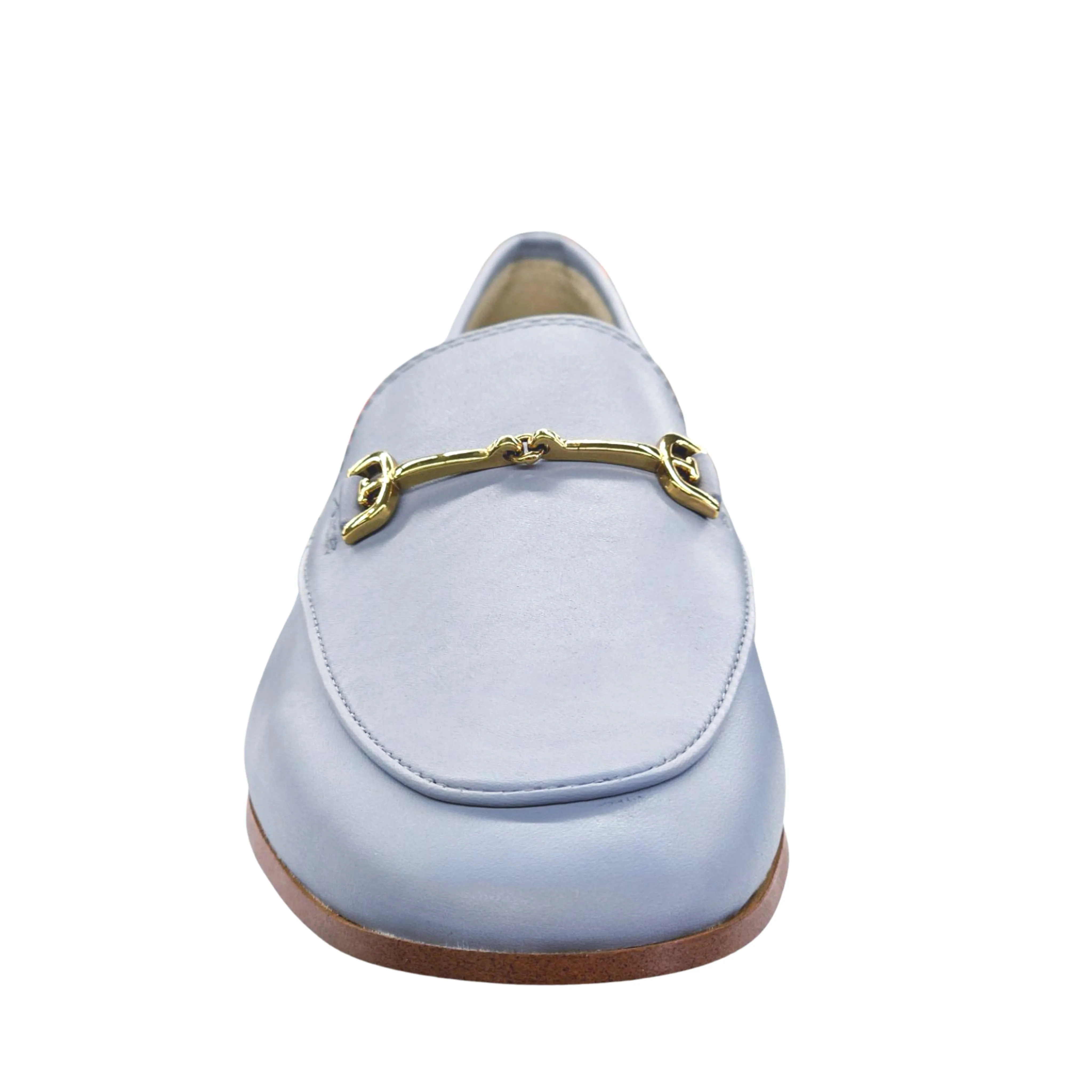Loraine Competitive pricing Fashion Edelman Expansive catalogue Stacked Light On Slip Almond Loafers Heel Sam Blue Toe