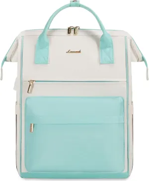 LOVEVOOK Laptop Backpack Purse for Women Waterproof Teacher Nurse Bag, 15.6 Inch Work Laptop Bag with USB Port, Business Travel Computer Backpack