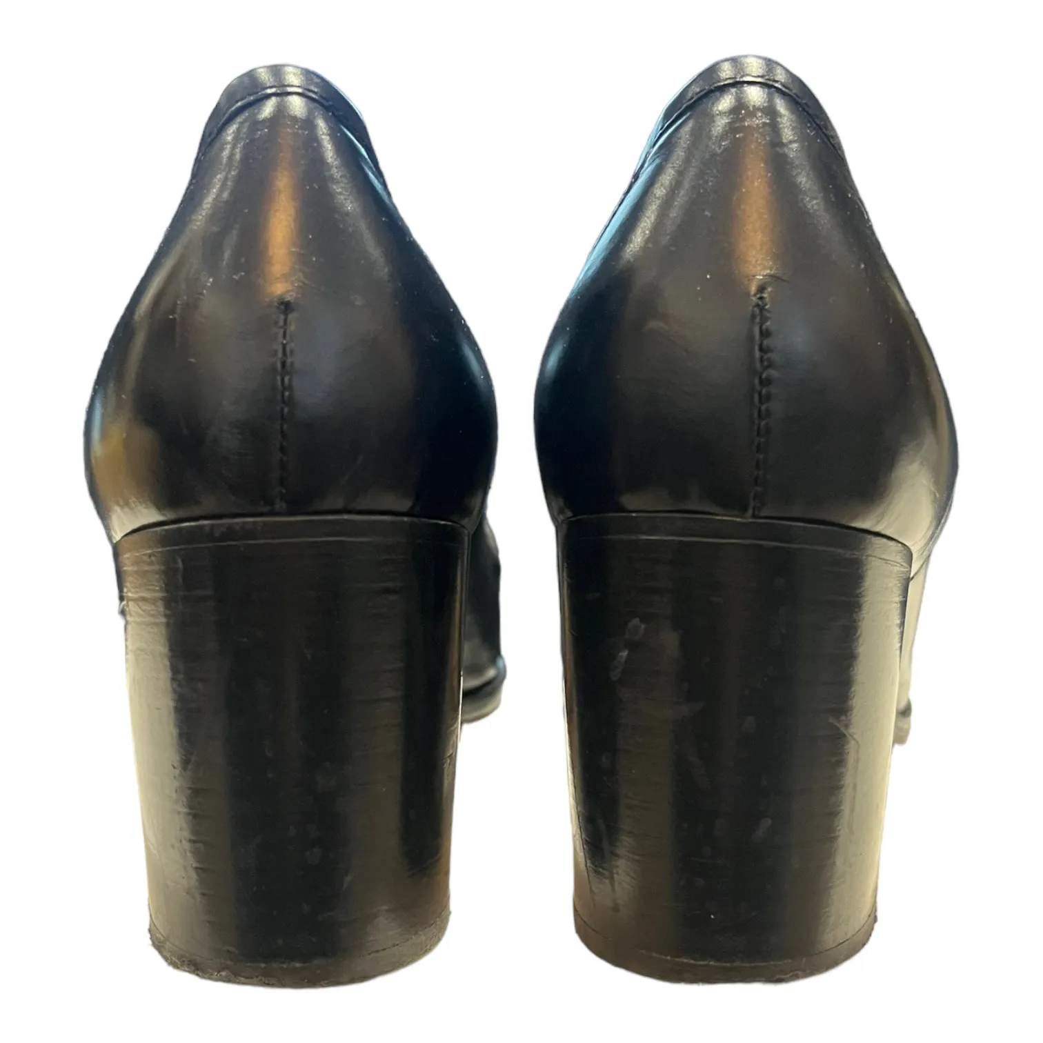 Luca Grossi Black Loafer Heels