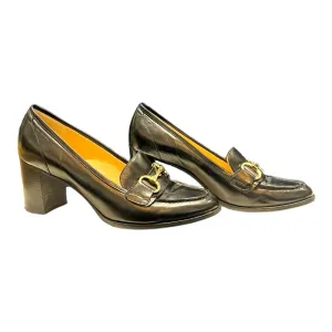 Luca Grossi Black Loafer Heels