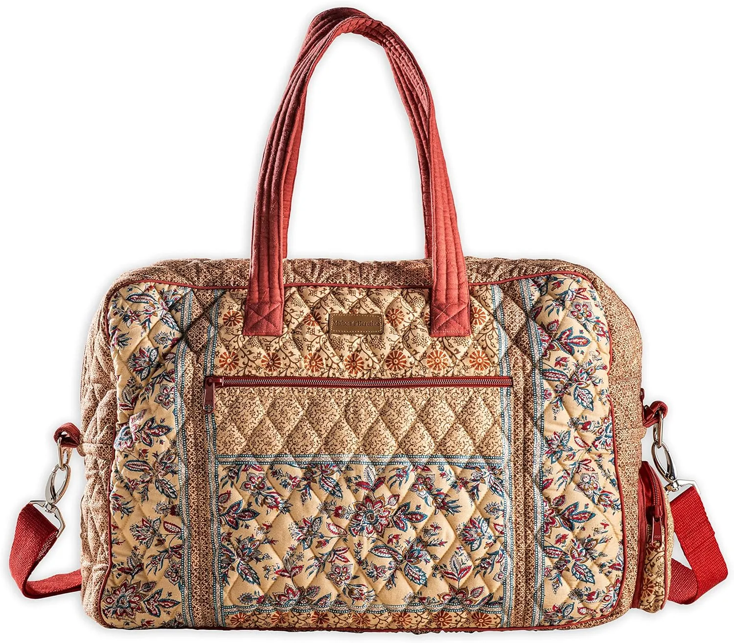 Maison d' Hermine Weekend Bag Cotton Quilted Duffel Overnight Luggage Weekender Gym Bag for Gifts Travel Men Women Business Travellers Family Trip, Asmi