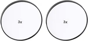 Makeup Mirror 5 Pieces Magnifying Makeup Mirror with Two Suction Cups Mirror,Wall Mount Round Mirror,Bedroom Bathroom Cosmetic Shaving Mirror