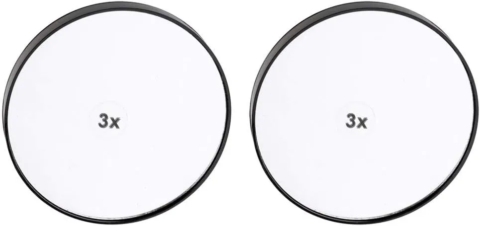 Makeup Mirror 5 Pieces Magnifying Makeup Mirror with Two Suction Cups Mirror,Wall Mount Round Mirror,Bedroom Bathroom Cosmetic Shaving Mirror