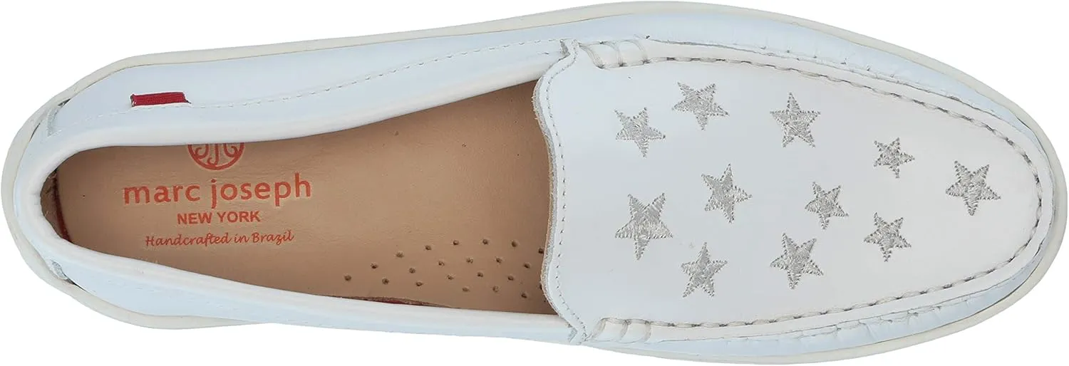 Marc Joseph New York Unisex-Child Leather Driver with Gold Star Detail Loafer