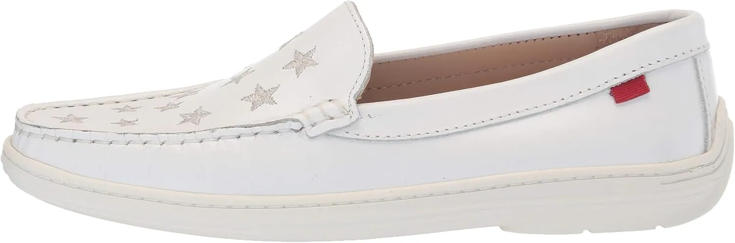 Marc Joseph New York Unisex-Child Leather Driver with Gold Star Detail Loafer