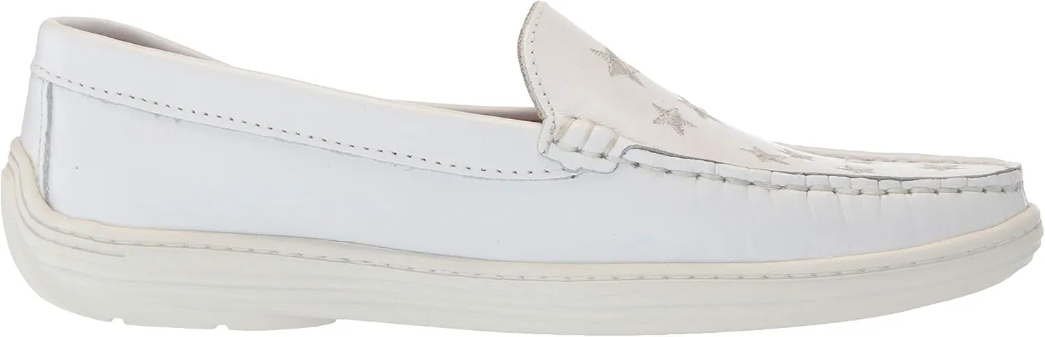 Marc Joseph New York Unisex-Child Leather Driver with Gold Star Detail Loafer