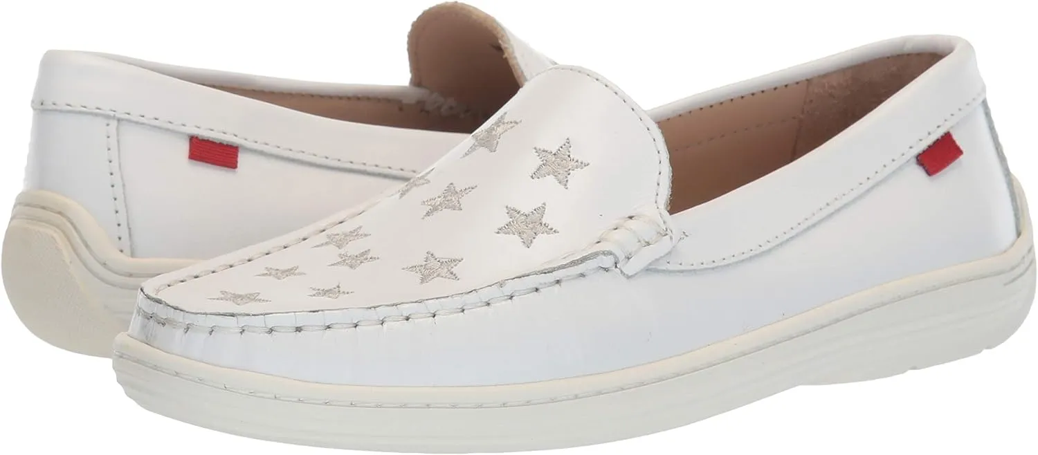 Marc Joseph New York Unisex-Child Leather Driver with Gold Star Detail Loafer