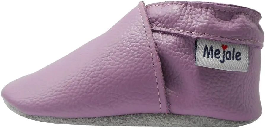 Mejale Baby Infant Toddler Shoes Slip-on Soft Sole Leather Moccasins Pre-Walkers