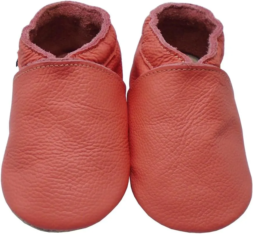 Mejale Baby Infant Toddler Shoes Slip-on Soft Sole Leather Moccasins Pre-Walkers