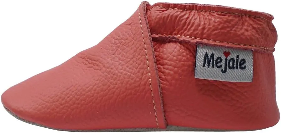 Mejale Baby Infant Toddler Shoes Slip-on Soft Sole Leather Moccasins Pre-Walkers
