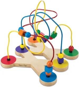 Melissa & Doug Classic Bead Maze - Wooden Educational Toy - Wooden Bead Maze Toy For Toddlers Ages 3 